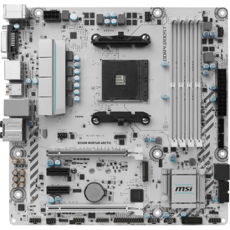 MSI B350M MORTAR ARCTIC AMD B350 Presa AM4 micro ATX (7A37-001R)
