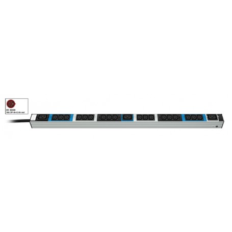 Vertiv Knürr 03.600.521.1 unità di distribuzione dell'energia (PDU) 21 presa(e) AC Grigio (036005211)