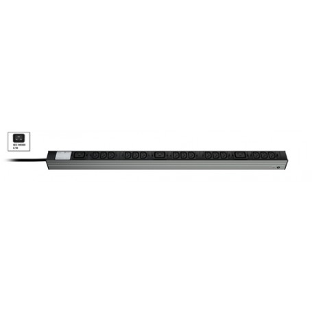 Vertiv Knürr 03.600.418.1 unità di distribuzione dell'energia (PDU) 18 presa(e) AC Nero, Grigio (036004181)