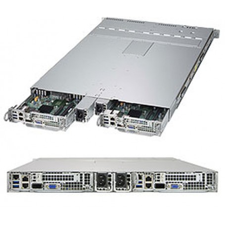 Supermicro 1028TP-DTFR Intel® C612 LGA 2011-v3 Rack (1U) Nero (SYS-1028TP-DTFR)