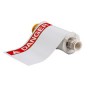 Brady 130753 etichetta per stampante Rosso, Bianco Etichetta per stampante autoadesiva (130753)