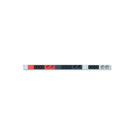 Bachmann 800.0109 unità di distribuzione dell'energia (PDU) 18 presa(e) AC Nero, Rosso, Bianco (800.0109)