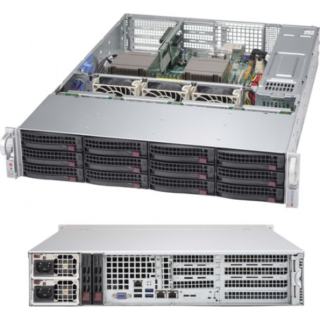 Supermicro CSE-826BE1C-R920WB computer case Supporto Nero 920 W (CSE-826BE1C-R920WB)
