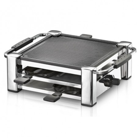 Rommelsbacher RCC 1000 griglia per raclette 4 persona(e) 1000 W Nero, Cromo (RCC 1000)