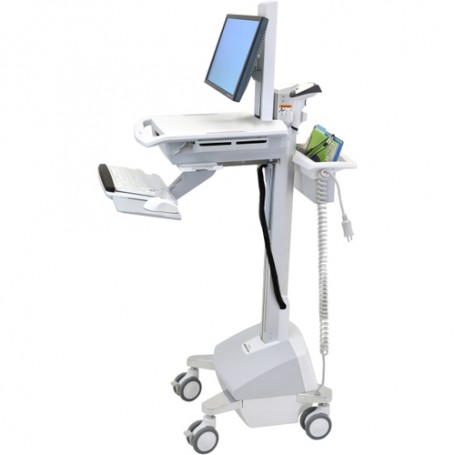 Ergotron StyleView EMR, SLA Powered, EU Alluminio, Grigio, Bianco Carrello multimediale (SV42-6101-2)