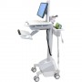 Ergotron StyleView EMR, SLA Powered, EU Alluminio, Grigio, Bianco Carrello multimediale (SV42-6101-2)