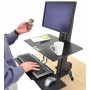 Ergotron WorkFit-S, Single LD with Worksurface+ Nero Pannello piatto Supporto multimediale (33-350-200)