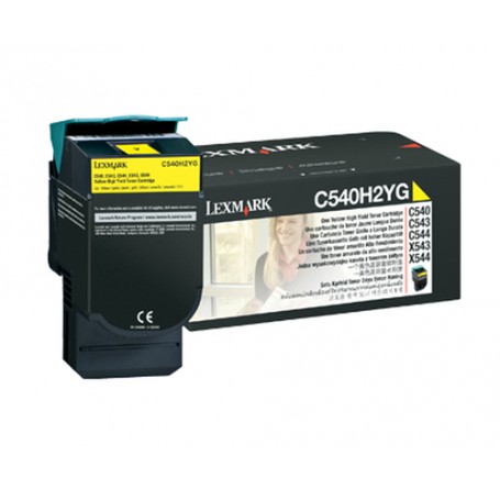 Lexmark C540H2YG cartuccia toner 1 pz Originale Giallo (C540H2YG)