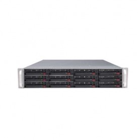 Supermicro SuperChassis 826E1-R800LPB, Black Basso profilo (Slimline - stilizzato) Nero 800 W (CSE-826E1-R800LPB)