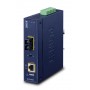 PLANET IP30 Industrial 10/100/1000BA convertitore multimediale di rete 1000 Mbit/s Blu (IGTP-802T)