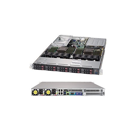 Supermicro SuperServer 1029U-TR4T Intel® C621 LGA 3647 (Socket P) Rack (1U) Nero (SYS-1029U-TR4T)