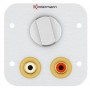 Kindermann 7441000518 presa energia 2 x RCA Alluminio (7441000518)