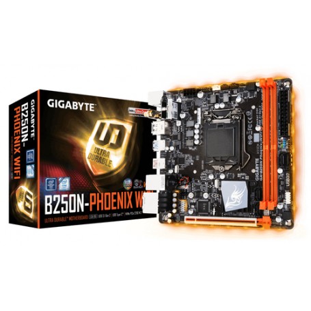 Gigabyte GA-B250N-Phoenix WIFI Intel® B250 LGA 1151 (Presa H4) mini ITX (GA-B250N PHOENIX-WIFI)