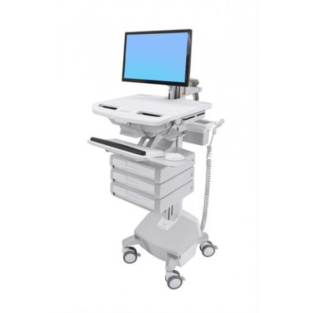 Ergotron StyleView Bianco Pannello piatto Carrello multimediale (SV44-1232-2)