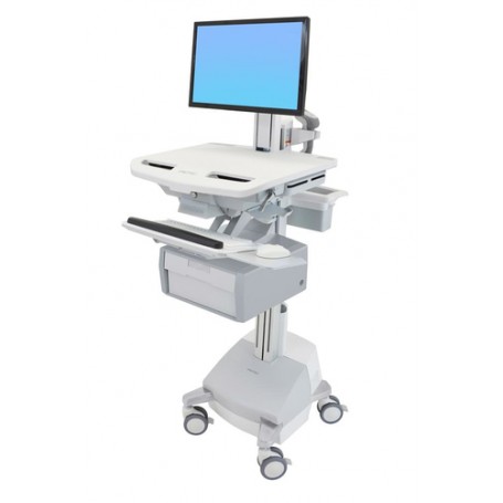 Ergotron StyleView Bianco Pannello piatto Carrello multimediale (SV44-13B1-2)