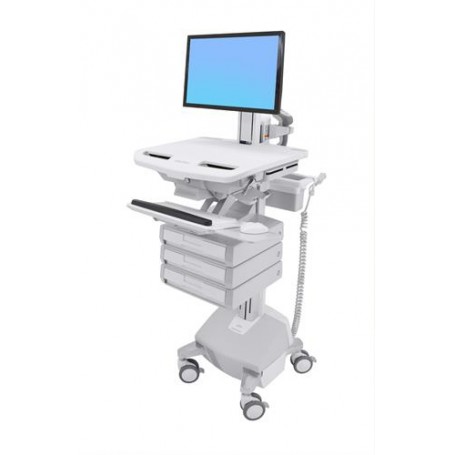 Ergotron StyleView Bianco Pannello piatto Carrello multimediale (SV44-1332-2)