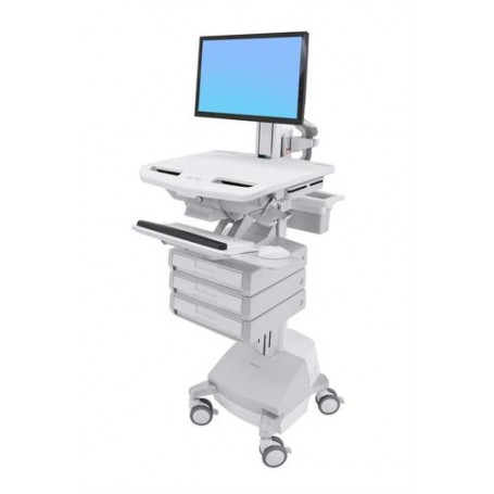 Ergotron StyleView Bianco Pannello piatto Carrello multimediale (SV44-1331-2)