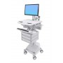 Ergotron StyleView Bianco Pannello piatto Carrello multimediale (SV44-1331-2)