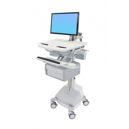 Ergotron StyleView Bianco Pannello piatto Carrello multimediale (SV44-12B1-2)