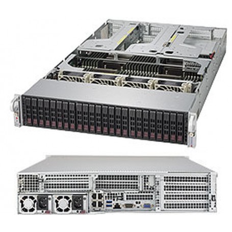 Supermicro 2048U-RTR4 Intel® C612 LGA 2011 (Socket R) Armadio (2U) Nero (SYS-2048U-RTR4)