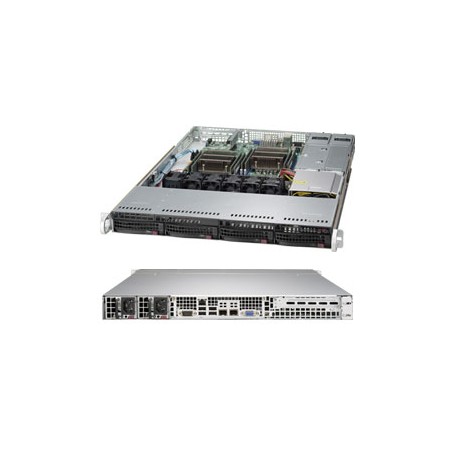 Supermicro 6018R-TDTPR Intel® C612 LGA 2011 (Socket R) Rack (1U) Nero, Grigio (SYS-6018R-TDTPR)