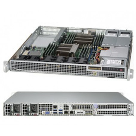 Supermicro 1028R-WMR Intel® C612 LGA 2011 (Socket R) Rack (1U) Grigio (SYS-1028R-WMR)