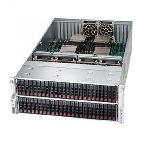 Supermicro CSE-418E16-R1K62B2 computer case Supporto Nero, Acciaio inossidabile 1620 W (CSE-418E16-R1K62B2)