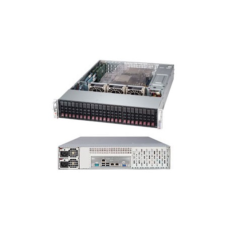 Supermicro 2027R-AR24NV Intel® C602 LGA 2011 (Socket R) Armadio (2U) Nero, Grigio (SSG-2027R-AR24NV)