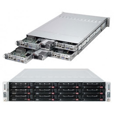 Supermicro SuperServer 6027TR-H71RF Intel® C602 LGA 2011 (Socket R) Armadio (2U) Nero (SYS-6027TR-H71RF)