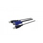 Fujitsu 2xUSB, VGA Y-shape cavo per tastiera, video e mouse (S26361-F4478-L2)