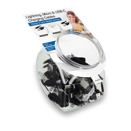 Ewent EW1371 cavo per cellulare Nero, Bianco 1 m USB A (EW1371)