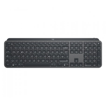 Logitech MX Keys Advanced Wireless Illuminated Keyboard tastiera RF senza fili + Bluetooth QWERTY Inglese Grafite (920-009413)