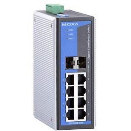 Moxa EDS-G308-2SFP switch di rete Non gestito (EDS-G308-2SFP)