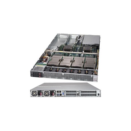 Supermicro SYS-1029GQ-TVRT sistema barebone per server Intel® C621 LGA 3647 (Socket P) Rack (1U) Nero (SYS-1029GQ-TVRT)