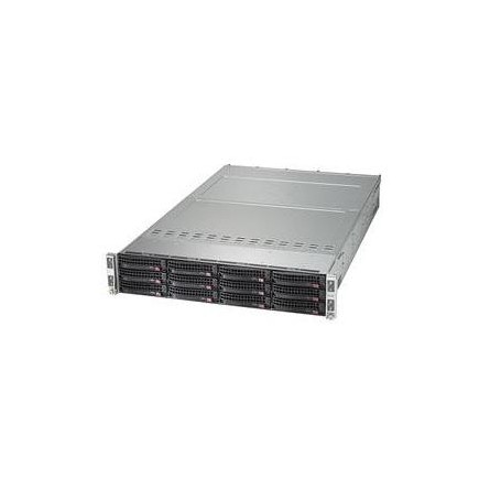 Supermicro 6028TP-HC1R-SIOM Intel® C612 LGA 2011 (Socket R) Armadio (2U) Nero (SYS-6028TP-HC1R-SIOM)