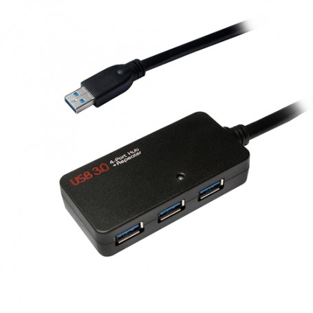 LogiLink UA0262 hub di interfaccia USB 3.2 Gen 1 (3.1 Gen 1) Type-A 5000 Mbit/s Nero (UA0262)