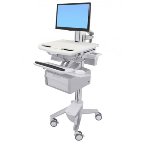 Ergotron StyleView Bianco Pannello piatto Carrello multimediale (SV43-13B0-0)