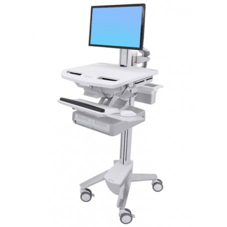 Ergotron StyleView Bianco Pannello piatto Carrello multimediale (SV43-13A0-0)
