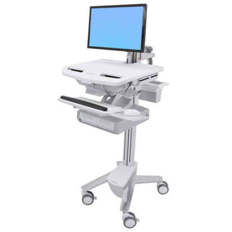 Ergotron StyleView Bianco Pannello piatto Carrello multimediale (SV43-12A0-0)
