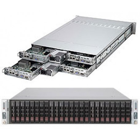 Supermicro SuperChassis 217HQ-R1620B Supporto Nero 1620 W (CSE-217HQ-R1620B)