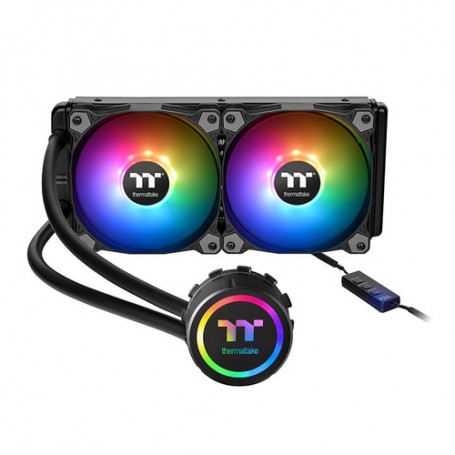 Thermaltake Water 3.0 240 ARGB Sync Processore All-in-one liquid cooler Nero, Multicolore (CL-W233-PL12SW-A)