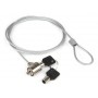 Hamlet Notebook Lock cavo di sicurezza per pc e notebook con lucchetto a chiave di 120 cm in acciaio (XNBLOCK12K)