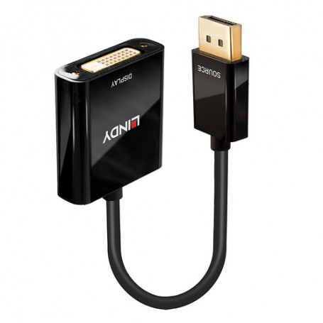 Lindy 41734 cavo e adattatore video Nero (41734-LND)