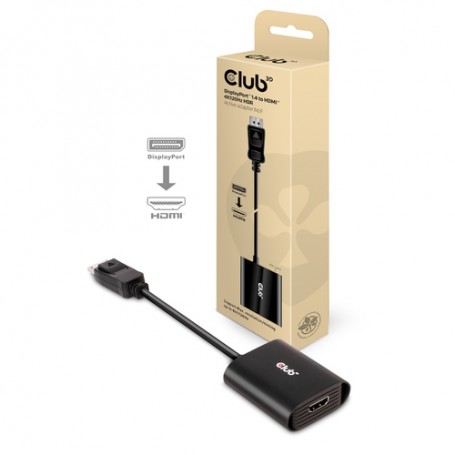 CLUB3D CAC-1085 adattatore per inversione del genere dei cavi Displayport 1.4 HDMI™2.1 Nero (CAC-1085)