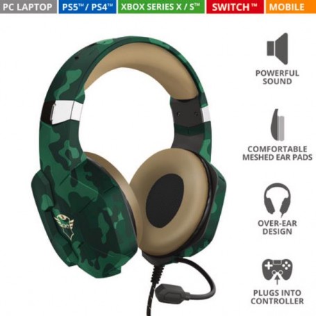 GXT323C CARUS HEADSET JUNGLE CAMO (24319)