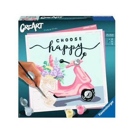 Ravensburger MnZ Choose happy Colore per kit di verniciatura in base ai numeri (201259)