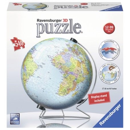 Ravensburger The Earth Puzzle 3D 540 pz Globo (124367)