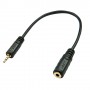 Lindy 35698 cavo audio 0,2 m 2.5mm 3.5mm Nero (35698-LND)