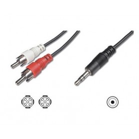 Nilox NX090703101 cavo audio 1,5 m 3.5mm 2 x RCA + 3.5mm Nero (NX090703101)