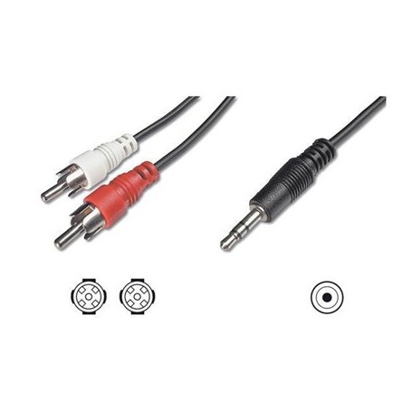 Nilox NX090703101 cavo audio 1,5 m 3.5mm 2 x RCA + 3.5mm Nero (NX090703101)
